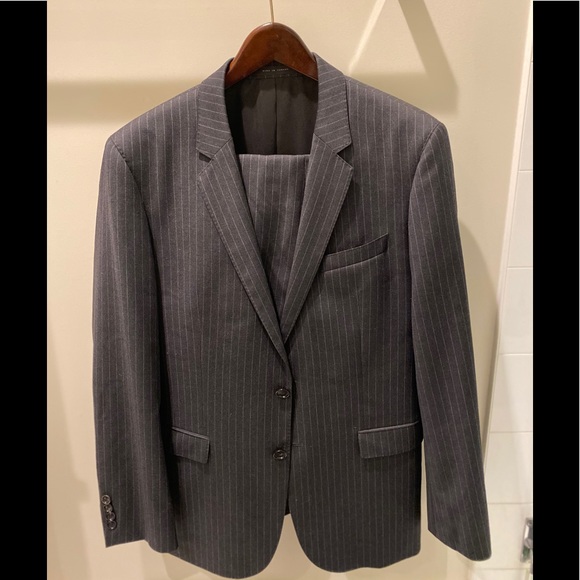 Hugo Boss Dark Grey and chalk pinstripe jacket (no pants) - Picture 1 of 2